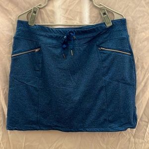 Tangerine brand athletic skort, X-Large, Heather blue